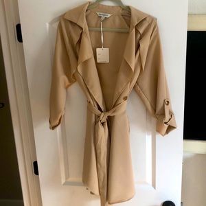 Lightweight Camel Trench Coat